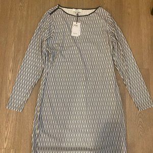 Reiss Auguste jersey bodycon dress black white NWT (Size 10)